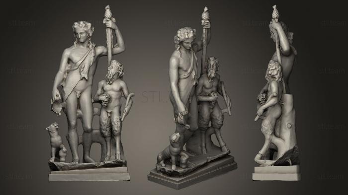 Статуи античные и исторические Dionysos and Pan